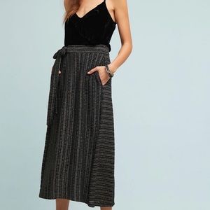 Anthropologie: Blake Striped Wrap Pants, XS